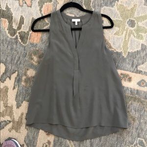 Joie Silk Army Green Tank